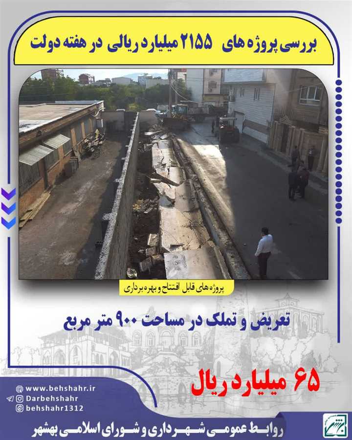 چکیده ایی از پروژه های قابل افتتاح در هفته دولت 1404 