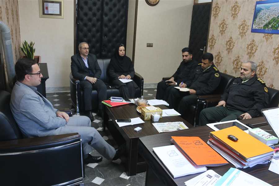 ملاقات سرهنگ قلی پور فرماندهی انتظامی شهرستان بهشهر با یاسر احمدی  شهردار بهشهر 