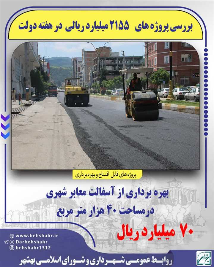 چکیده ایی از پروژه های قابل افتتاح در هفته دولت 1404 