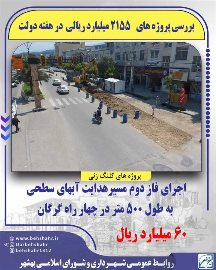 چکیده ایی از پروژه های کلنگ زنی در هفته دولت 1404 