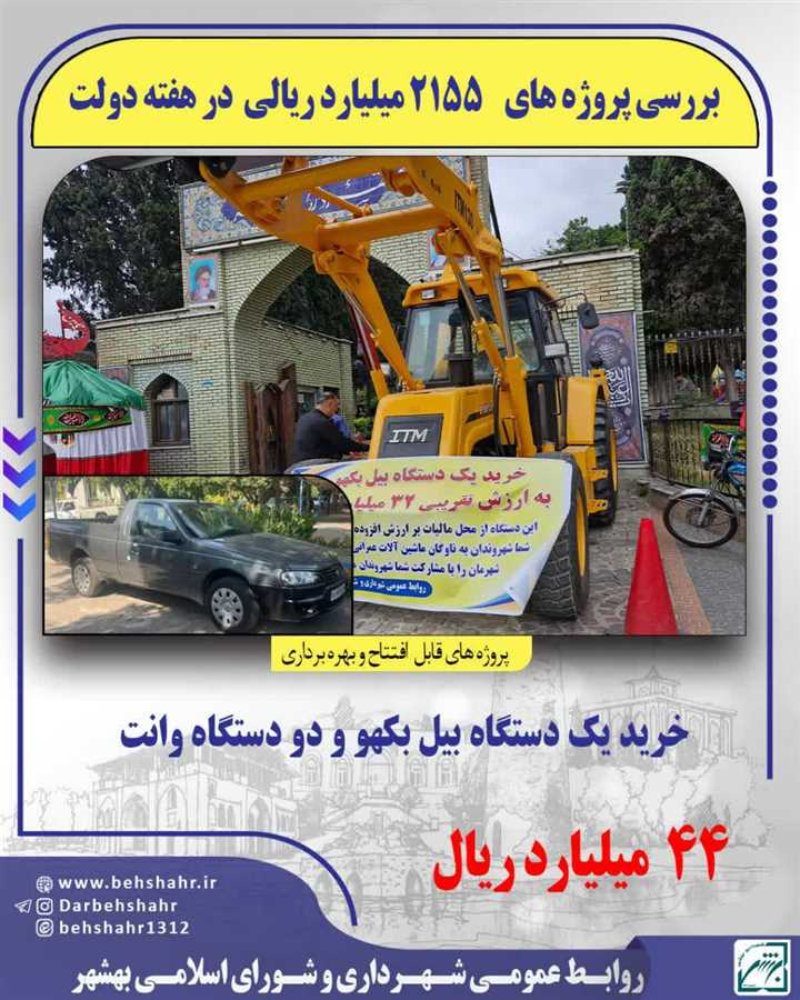 چکیده ایی از پروژه های قابل افتتاح در هفته دولت 1404 