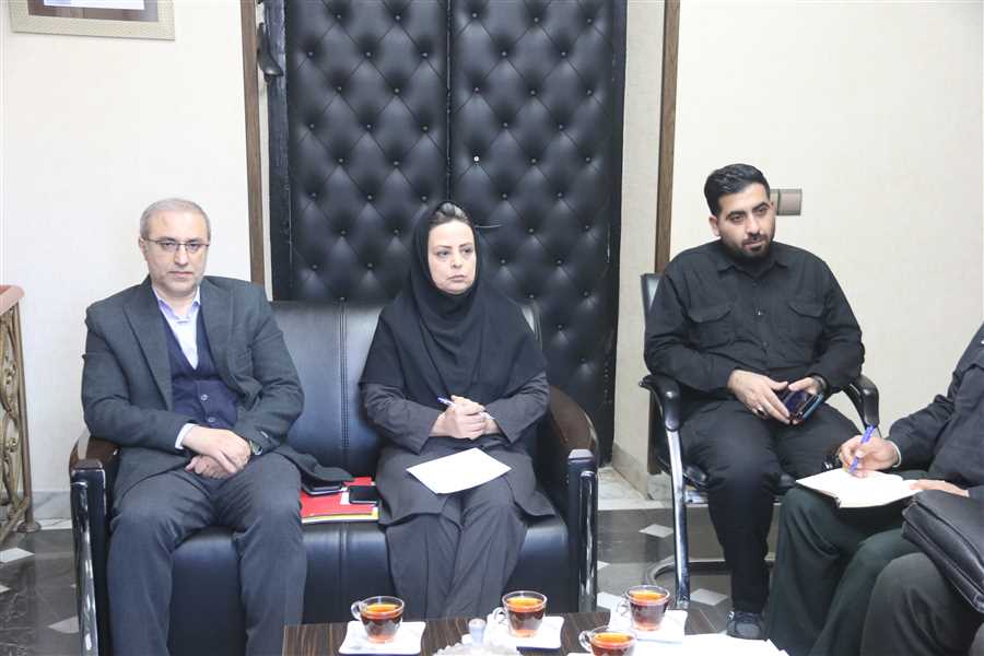 ملاقات سرهنگ قلی پور فرماندهی انتظامی شهرستان بهشهر با یاسر احمدی  شهردار بهشهر 